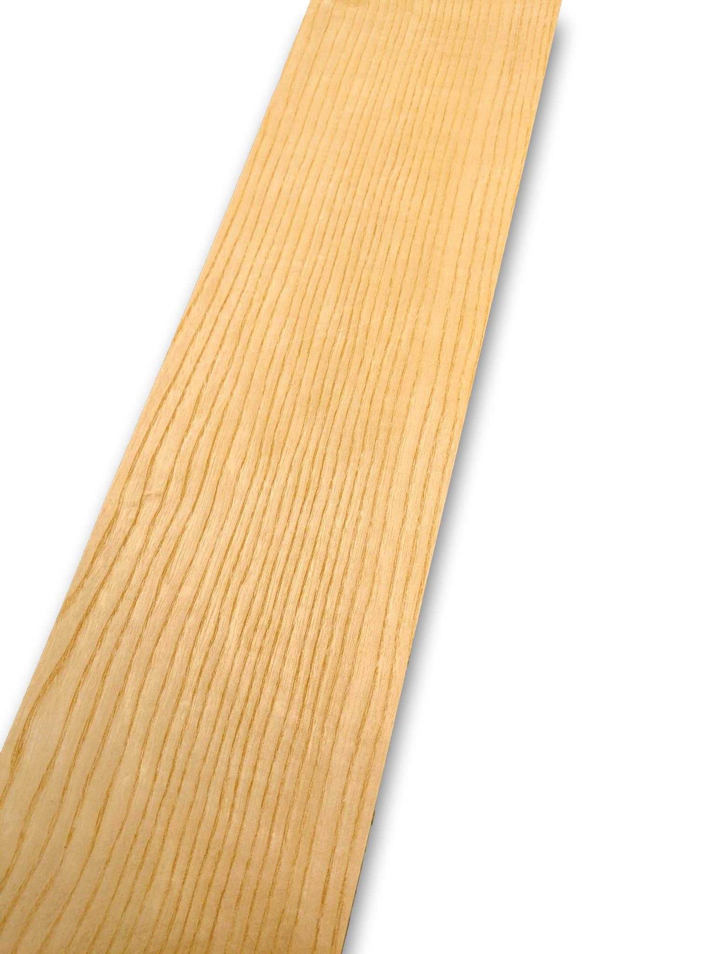 Los vel essen fineer 100x12 cm, naturel en onbehandeld, geschikt voor marqueterie en creatieve houtbewerking.