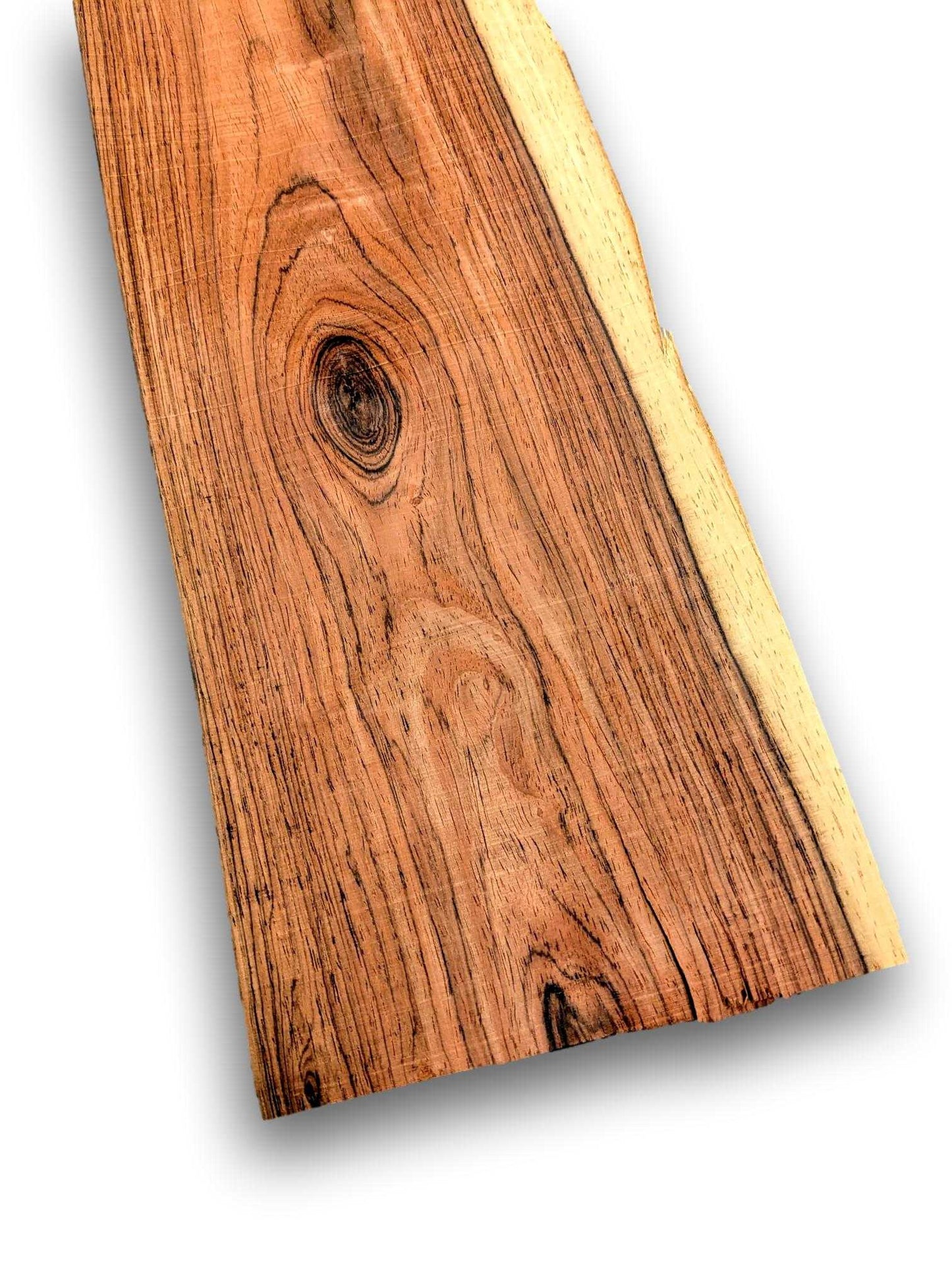 Palissander houtfineer 115 x 16 cm met natuurlijke nerfstructuur en warme tinten, ideaal voor meubelbekleding of restauratieprojecten.