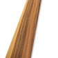 Onbehandeld Santos Palissander fineervel 120x10 cm met fijne nerfstructuur, geschikt voor marqueterie en creatieve houtprojecten.