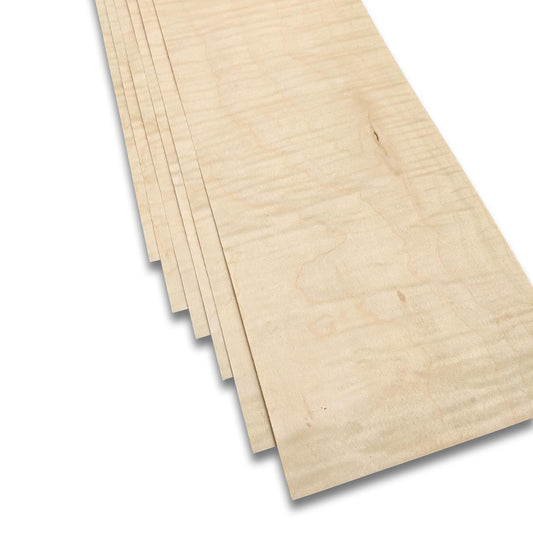 Ahorn (riegel) Furnier | 6 Blätter | 140x15 cm