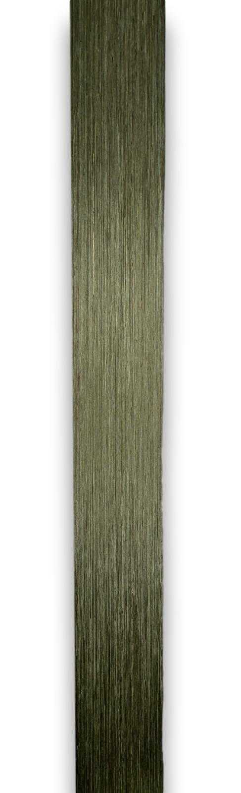 Langwerpig groen designfineer vel 210 x 16 cm, door-en-door geverfd en ideaal voor creatieve toepassingen in interieurontwerp.