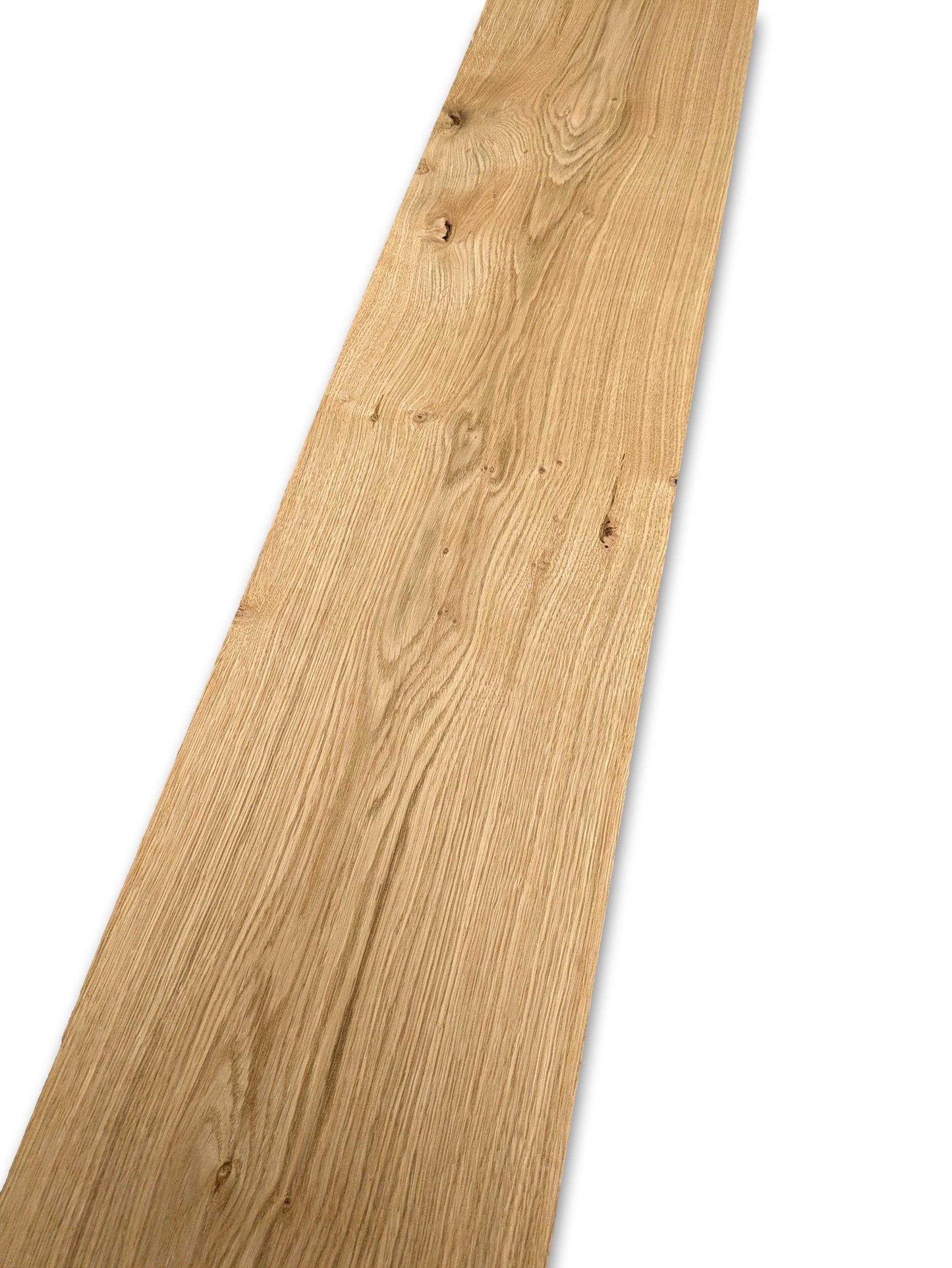 Los vel eiken rustiek fineer 240x22 cm, naturel en onbehandeld. Geschikt voor marqueterie, renovatie of creatieve houtbewerking.