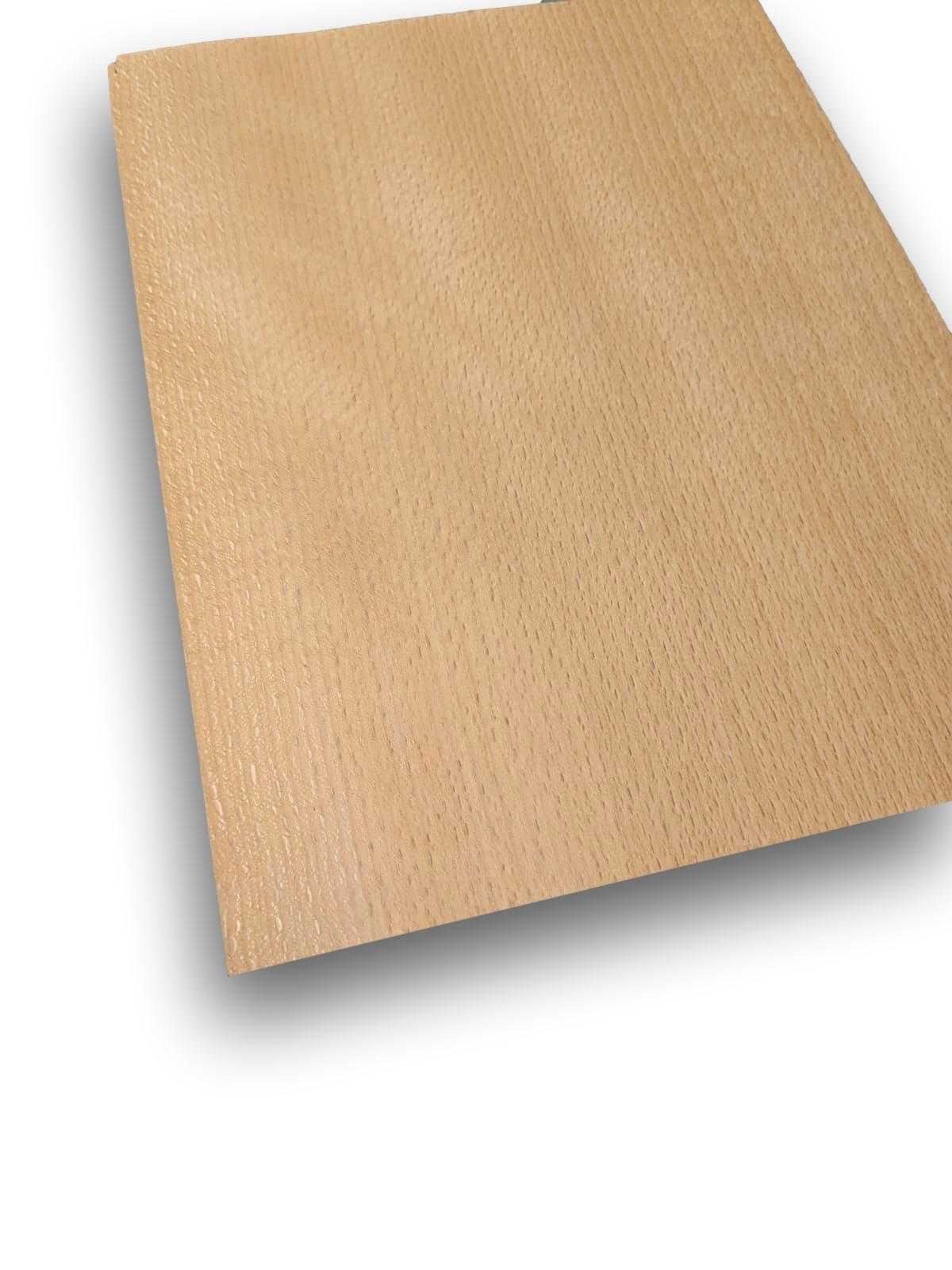 Beuken sperfineer 1,4 mm dikte in formaat 27x20 cm, naturel en onbehandeld. Ideaal voor meubelbekleding of restauratieprojecten.