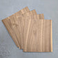 Set van losse vellen walnoot sperfineer 2,4 mm, 28 x 24 cm, natuurlijk hout zonder backing voor marqueterie of renovatiewerk.