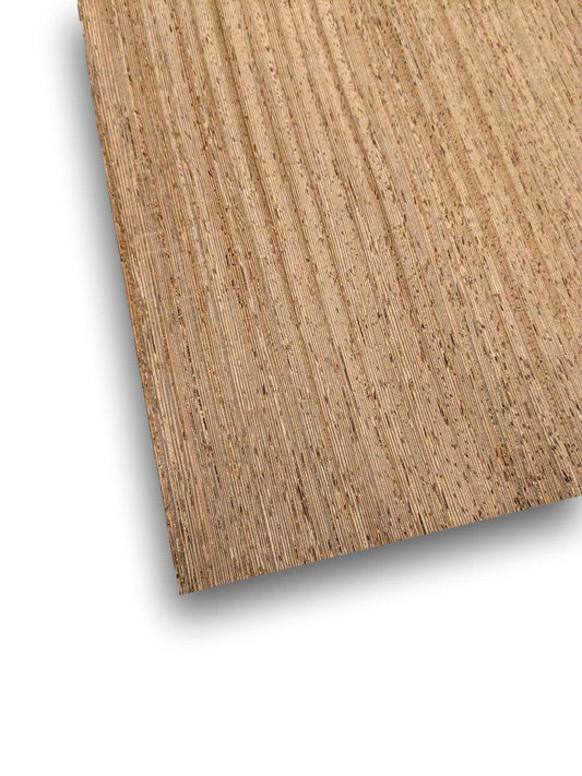 Wengé houtfineer 41 x 22 cm met natuurlijke nerfstructuur, ideaal voor meubelbekleding of restauratieprojecten.