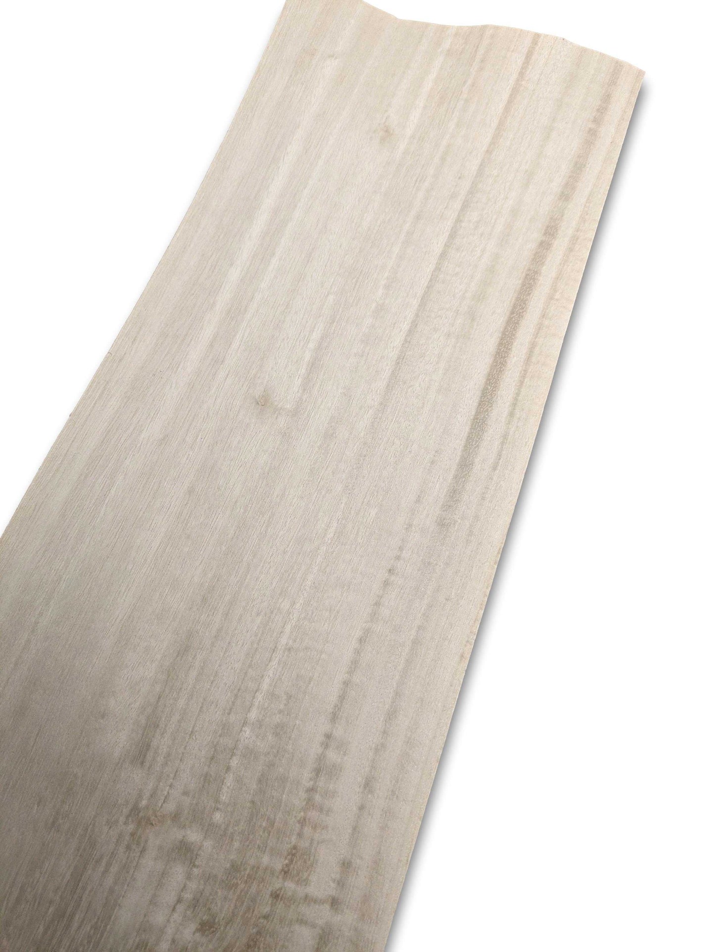 Geverfd zilverwit fineer van echt hout, 43 x 18 cm, met doorlopende kleur en glad oppervlak, ideaal voor renovatieprojecten.