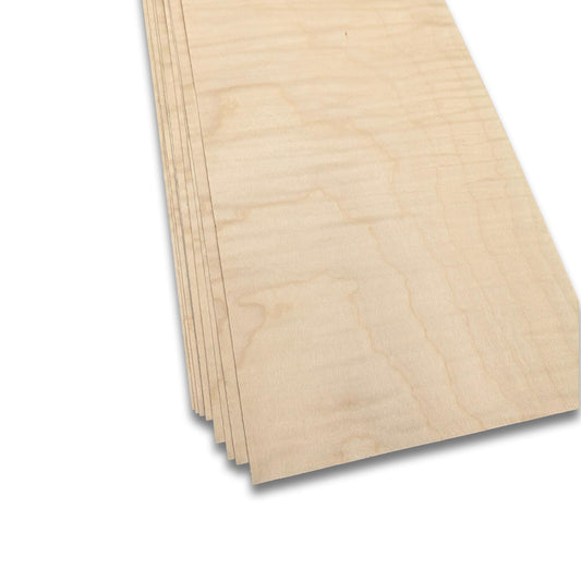 Ahorn (riegel) Furnier | 12 Blätter | 45x16 cm